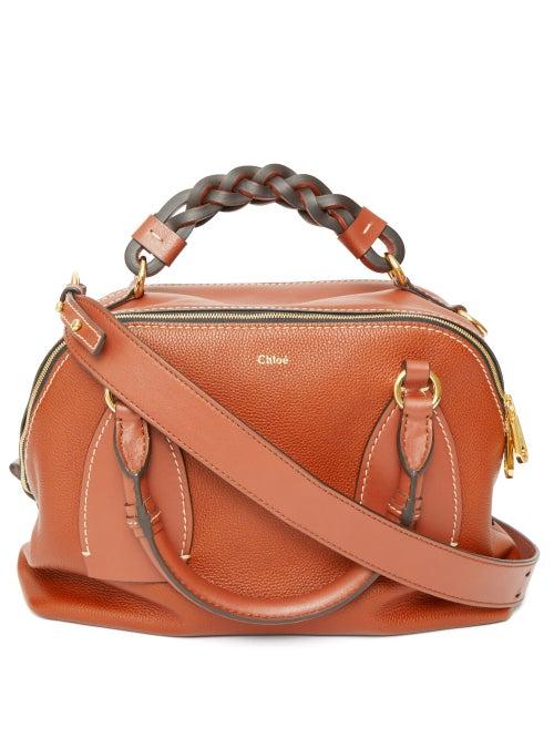 Matchesfashion.com Chlo - Daria Medium Leather Bowling Bag - Womens - Brown
