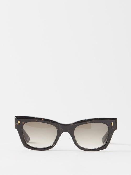 Jacques Marie Mage - X Lou Doillon All These Nights Acetate Sunglasses - Womens - Black Multi