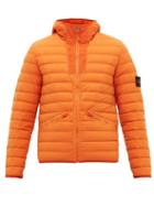 Matchesfashion.com Stone Island - Lightweight Down Filled Hooded Coat - Mens - Orange