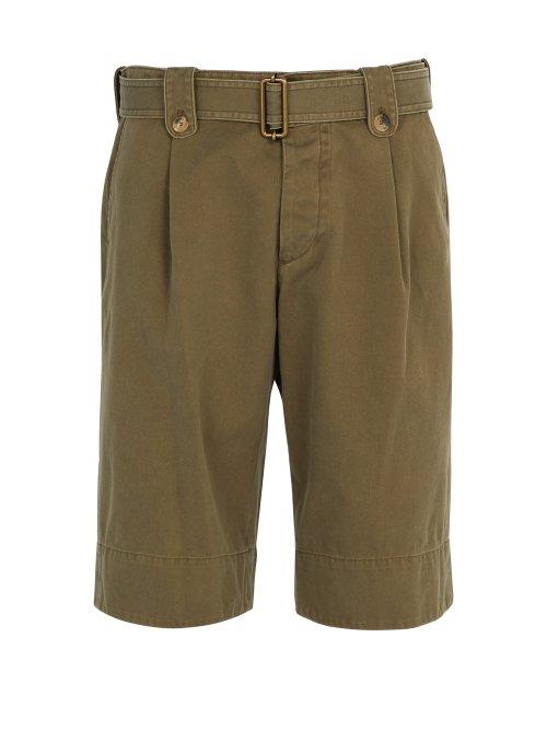 Matchesfashion.com Jw Anderson - Cotton Blend Shorts - Mens - Khaki