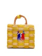Matchesfashion.com Heimat Atlantica - Tom Tom Mini Basket Bag - Womens - Yellow Multi