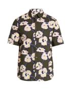 Marni Floral-print Short-sleeved Cotton Shirt