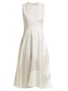 Roksanda Keanu Paneled Silk-satin Dress
