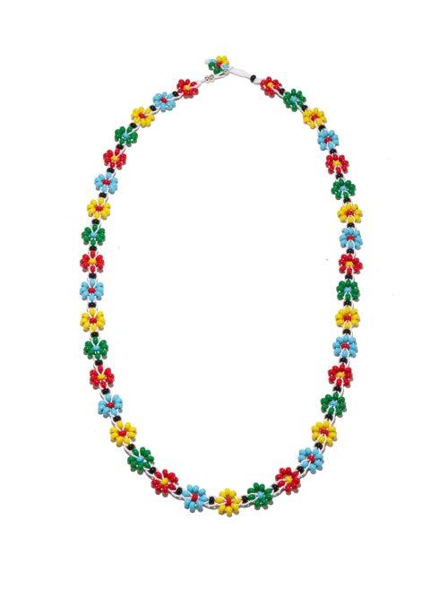 Matchesfashion.com Bottega Veneta - Floral-beaded Necklace - Mens - Multi