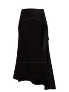 Matchesfashion.com Ellery - Yale Crepe Midi Skirt - Womens - Black