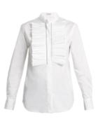 Brunello Cucinelli Ruffled-bib Stretch-cotton Shirt