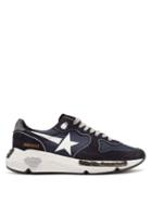 Matchesfashion.com Golden Goose - Running Sole Suede And Mesh Trainers - Mens - Navy