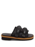 2 Moncler 1952 - X Suicoke Moto Two-strap Nylon Sandals - Mens - Black