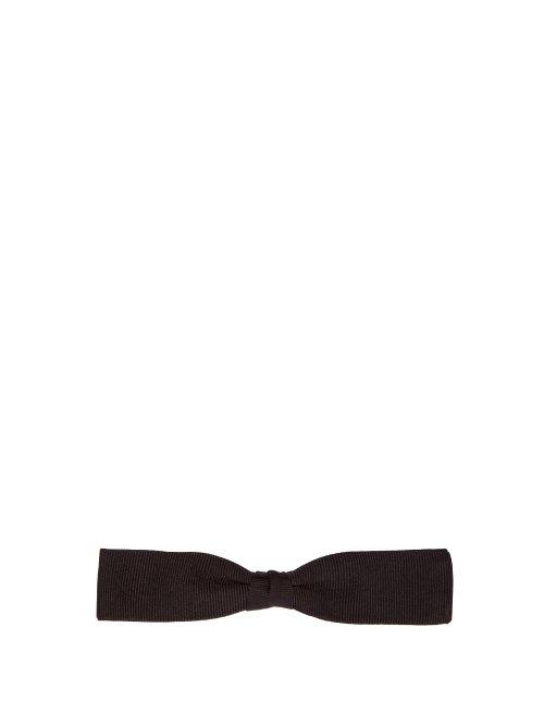 Matchesfashion.com Saint Laurent - Slim Silk Bow Tie - Mens - Black