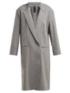 Matchesfashion.com Norma Kamali - Oversized Stretch Cotton Coat - Womens - Grey