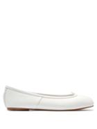 Matchesfashion.com Maison Margiela - Tabi Split Toe Leather Flats - Womens - White