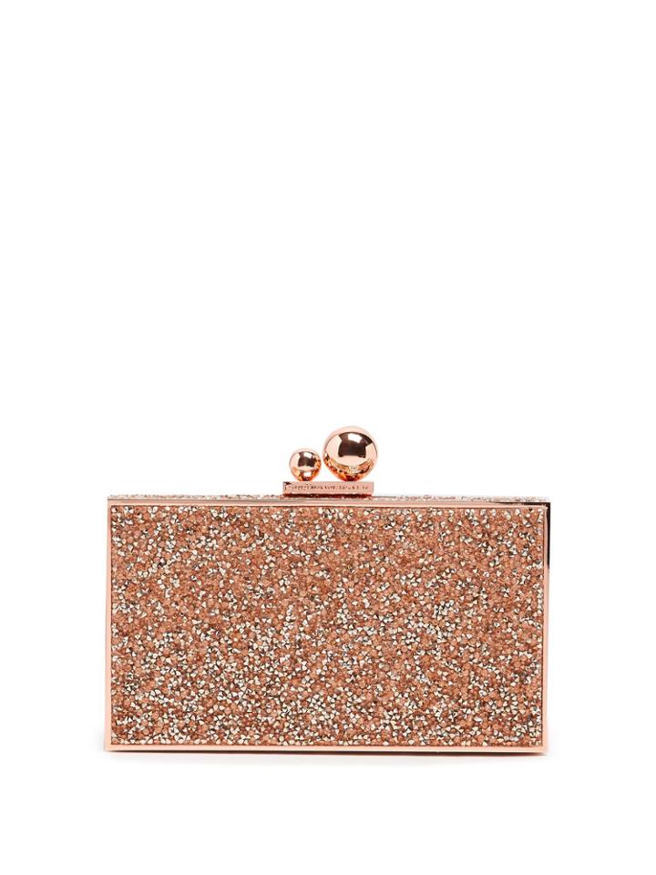 Sophia Webster Clara Glitter Crystal-embellished Box Clutch