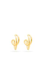 Matchesfashion.com Charlotte Chesnais - Initial Mini Gold-vermeil Hoop Earrings - Womens - Gold