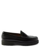 G.h. Bass & Co. - Weejuns 90s Larson Croc-effect Leather Loafers - Mens - Black Green