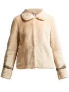 Matchesfashion.com Shrimps - Junior Angel Print Faux Fur Jacket - Womens - Beige Multi