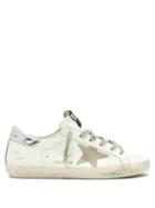 Matchesfashion.com Golden Goose Deluxe Brand - Superstar Leopard Print Low Top Leather Trainers - Womens - White