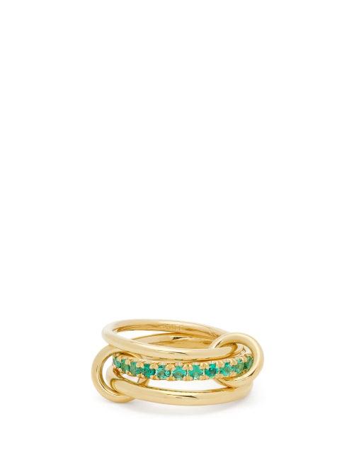 Matchesfashion.com Spinelli Kilcollin - Petunia Emerald & 18kt Gold Ring - Womens - Emerald
