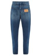 Matchesfashion.com Burberry - Back To Front Straight Leg Jeans - Mens - Blue