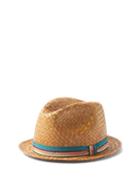 Paul Smith - Signature Stripe Straw Hat - Mens - Brown