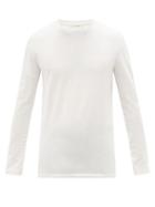 Matchesfashion.com The Row - Leon Cotton-jersey Long-sleeved T-shirt - Mens - White