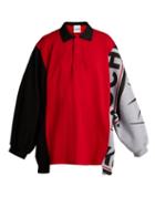 Matchesfashion.com Koch - Statue Of Libery Print Cotton Blend Sweatshirt - Womens - Red Multi