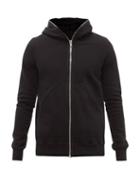 Rick Owens Drkshdw - Furka Zipped Jersey Hooded Sweatshirt - Mens - Black