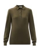 The Row - Darese Polo Sweater - Womens - Khaki