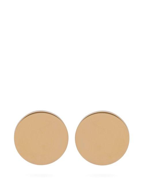 Matchesfashion.com Jil Sander - Circle Gold Tone Stud Earrings - Womens - Gold