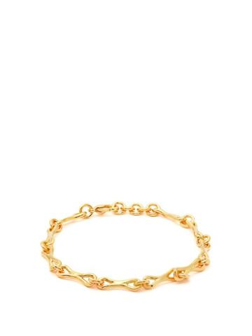 Matchesfashion.com Joelle Kharrat - Linked Gold Plated Ankle Bracelet - Womens - Gold