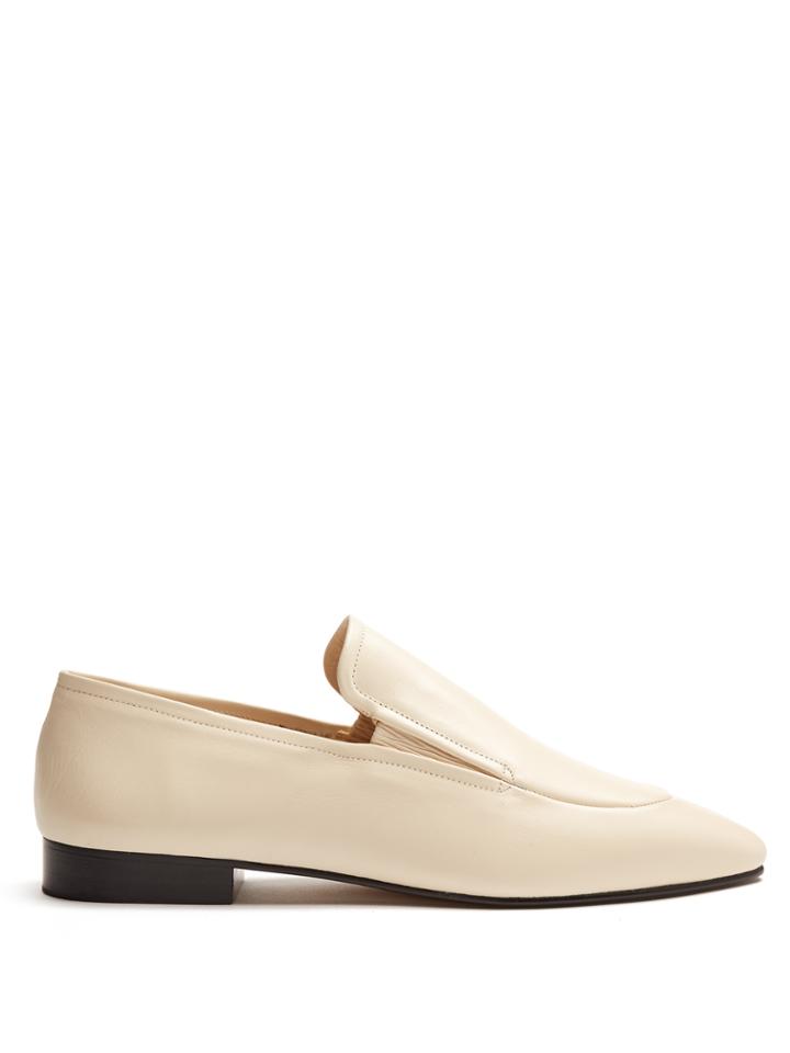 Joseph Almond-toe Leather Loafers