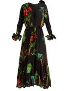 Johanna Ortiz Namibia Floral-print Silk Dress