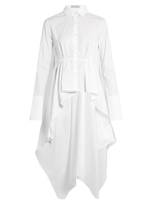 Palmer/harding Extended Square-hem Cotton-poplin Shirt