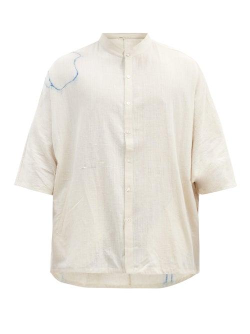 Matchesfashion.com 11.11 / Eleven Eleven - Stand-collar Floral-print Cotton Shirt - Mens - Cream