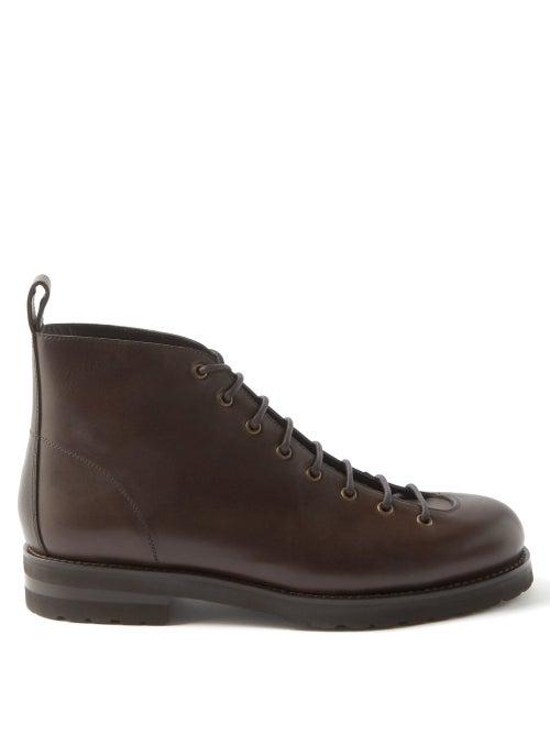 Bode - Hampshire Leather Boots - Mens - Brown