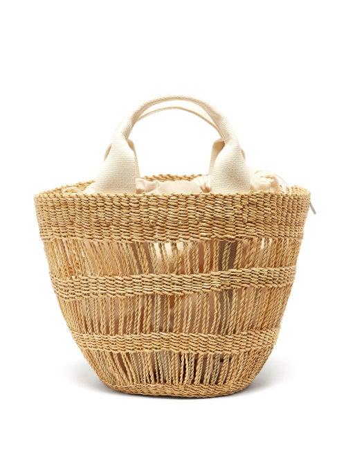 Matchesfashion.com Muu - Lint Woven-straw Tote Bag - Womens - Beige