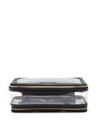 Ladies Accessories Anya Hindmarch - In-flight Leather And Tpu Wash Bag - Womens - Black