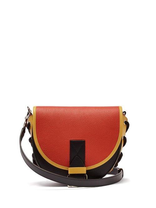 Matchesfashion.com Jw Anderson - Bike Leather Saddle Bag - Womens - Red Multi