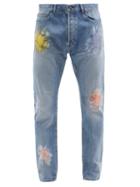 Mens Rtw John Elliott - The Kane 2 Tie-dye Jeans - Mens - Blue Multi