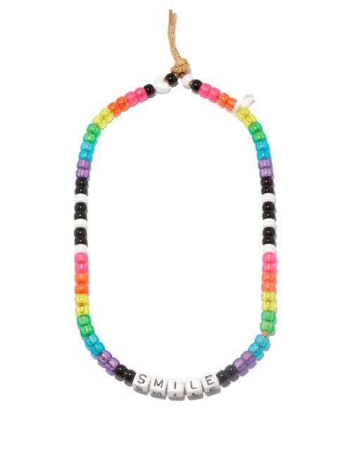 Ladies Jewellery Lauren Rubinski - Smile Beaded Necklace - Womens - Multi
