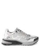 Givenchy - Giv 1 Mesh And Metallic-leather Trainers - Mens - Silver