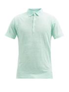 Matchesfashion.com 120% Lino - Linen Polo Shirt - Mens - Green