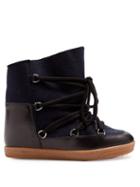 Matchesfashion.com Isabel Marant - Nowles Shearling Lined Aprs Ski Boots - Womens - Navy