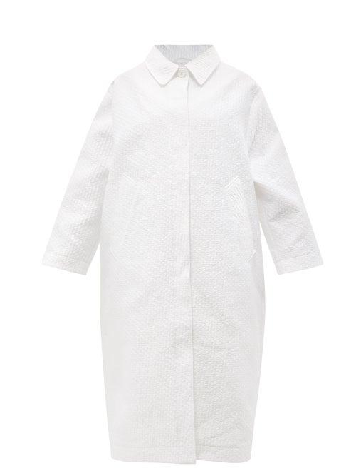 Cecilie Bahnsen - Fedora Matelass Cocoon Coat - Womens - White