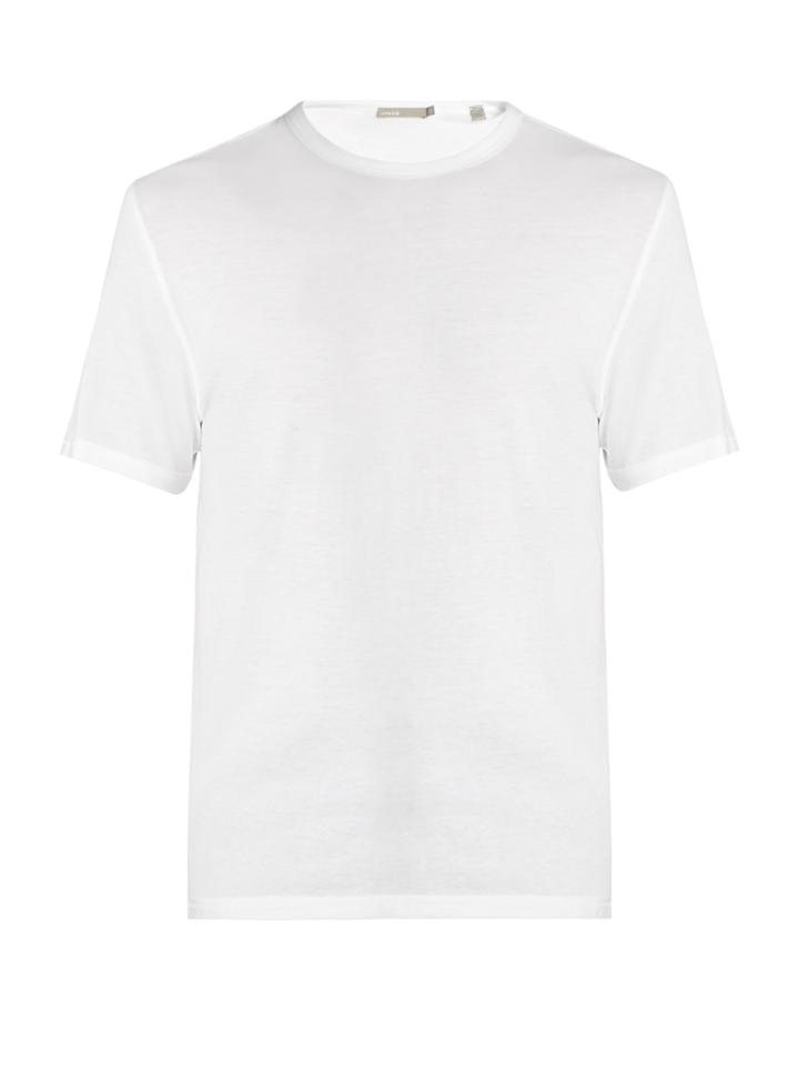 Vince Reverse-stitched Cotton-blend Jersey T-shirt