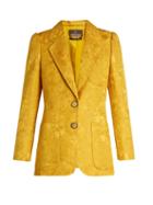 Roberto Cavalli Wool And Silk-blend Brocade Jacket