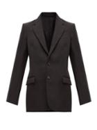 Matchesfashion.com Wardrobe. Nyc - Single Breasted Wool Blazer - Womens - Black