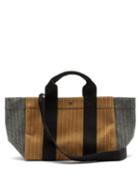 Matchesfashion.com Rue De Verneuil - Parcous Pinstriped Wool-blend Tote Bag - Womens - Brown Multi