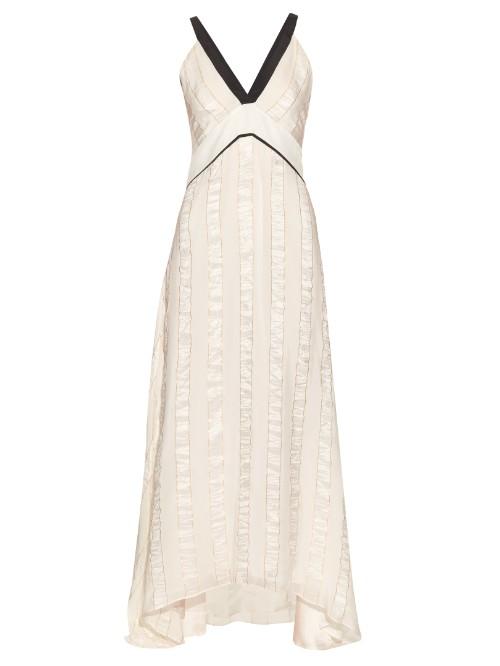 Zeus + Dione Delphi Silk-blend Jacquard Dress