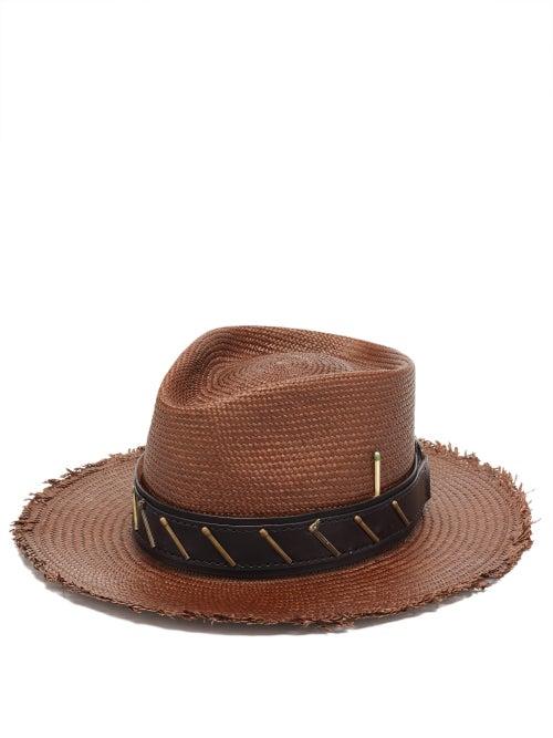Matchesfashion.com Nick Fouquet - Mole Straw Panama Hat - Mens - Brown