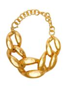 Matchesfashion.com Jw Anderson - Oversized And Irregular Chain Choker - Womens - Gold